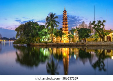 Tran Quoc Pagoda, Hanoi Cityscape