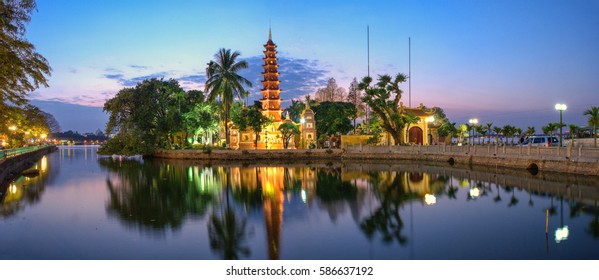 Tran Quoc Pagoda, Hanoi Cityscape