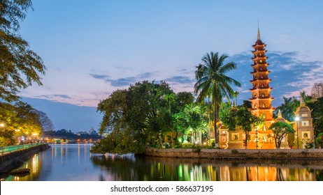 Tran Quoc Pagoda, Hanoi Cityscape