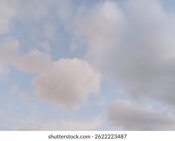 Tranquil Cloud Formations in the Blue Sky