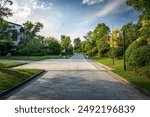 Tranquil Garden Pathway on a Sunny Day