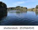 tranquil scene at Gébárti-tó lake in Zalaegerszeg, Hungary 