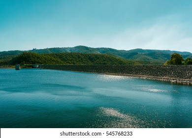 Tranquil scenery of Hinze dam - Shutterstock ID 545768233