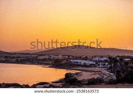 Similar – Image, Stock Photo Tranquil sunset over smooth water