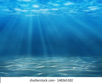 Tranquil underwater scene with copy space - Shutterstock ID 148365182