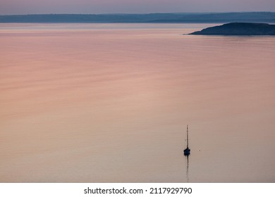 A Tranquil View over the Ocean at Sunset, along the Gower Peninsula