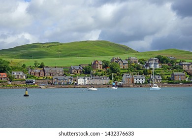 The tranquility of Campbeltown harbour in summer, Argyll and Bute, Scotland.