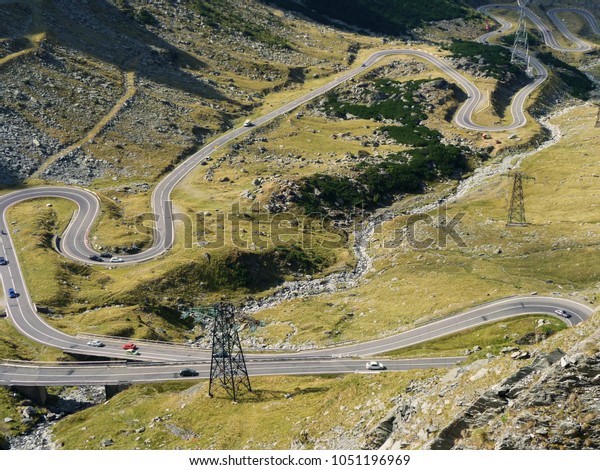 The Transfagarasan is a winding paved mountain
road crossing the southern section of the Carpathian Mountains of
Romania. Transfagarasan is one of the most spectacular mountain
roads in the world.
