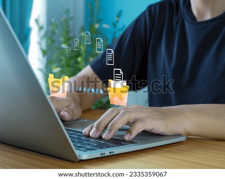 Transfer data files between folders. Backup on servers share document files between departments within the organization. through the internet