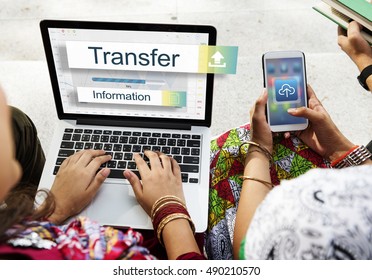 Transfer Information Internet Graph Concept
