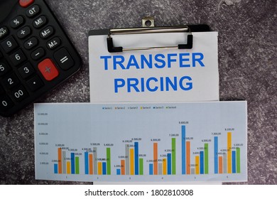 Transfer Pricing Text Write On A Paperwork Isolated On Office Desk.