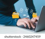 Transferring data between folders, backup data, exchanging files in folders, sending documents over the Internet, DMS. Loading virtual documents into another folder.