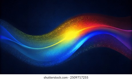 Transform your project with a striking grainy gradient background that seamlessly blends blue, red, and yellow hues into an abstract design.