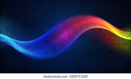 Transform your project with a striking grainy gradient background that seamlessly blends blue, red, and yellow hues into an abstract design.