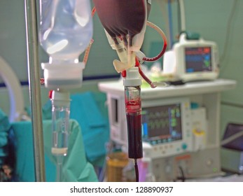 Transfusion and infusion at surgery