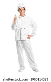 Transgender Chef Showing Thumbup On White Stock Photo 1980114323 ...
