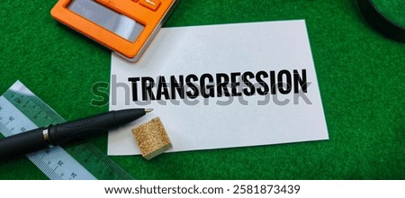 Transgression: Exploring Boundaries, Rules, and Breaking Conventions. 