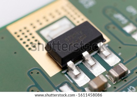 Transistor on an LCD TV printed circuit board 
