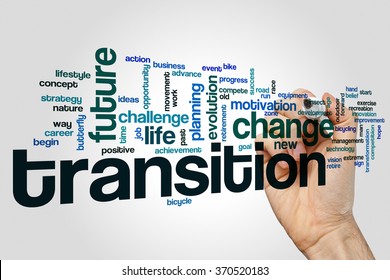 Transition word cloud