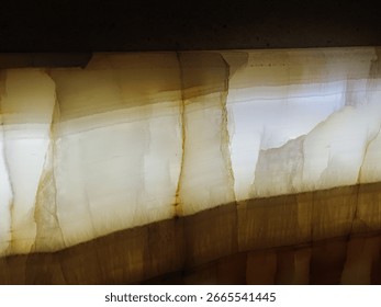 Translucent Beige Onyx Backlit Panel Texture