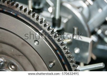 Similar – Cogs, Gears and Wheels Inside Truck Diesel Engine