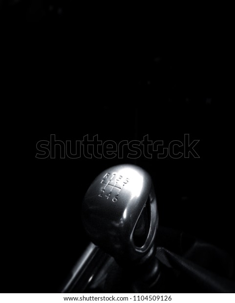 Transmission of Car with\
Black Background