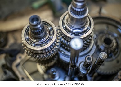 Closeup Disassembled Car Automatic Transmission Gear Stock Photo (Edit ...