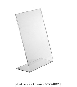 Transparent Acrylic Table Stand Display Menu Stock Photo 509248918 ...