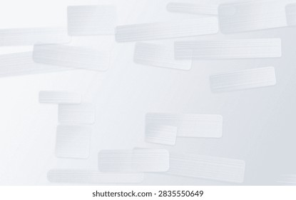 Transparent background featuring translucent overlapping geometric shapes in light tones