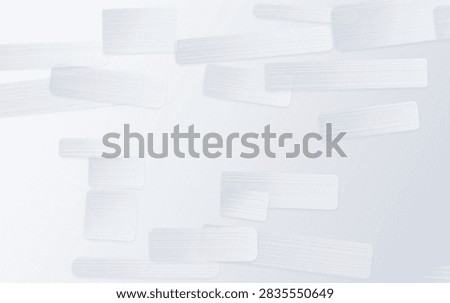 Transparent background featuring translucent overlapping geometric shapes in light tones
