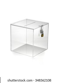 Transparent Box With Padlock