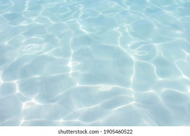 Transparent clear sea. Top view. Close-up. Background. Texture. - Shutterstock ID 1905460522