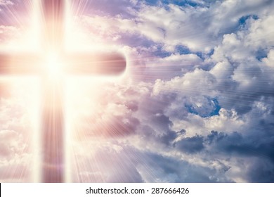 Transparent Cross Giving Out Heavenly Light Stock Photo 287666426 ...