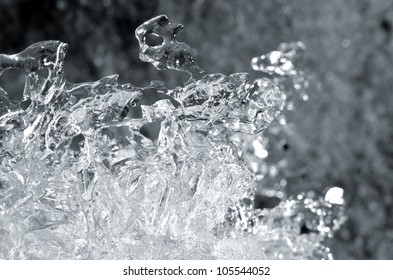 transparent ice structure close-up - Powered by Shutterstock