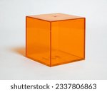 Transparent large cube (geometric solid

