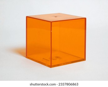 Transparent large cube (geometric solid

