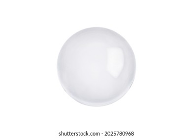 transparent magic ball isolate on white background