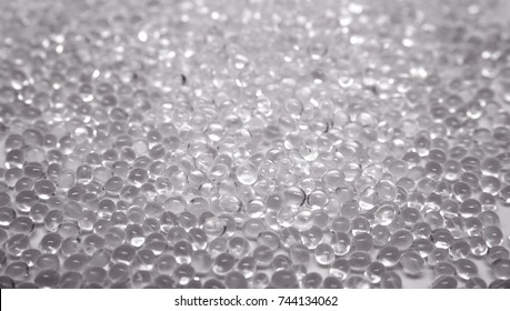 transparent plastic polymer granule
