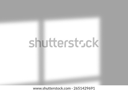 Transparent shadow effect. Shadow and light from window. isolated on transparent background. Blurred shadow overlay for modern interior design decoration, mockup, Summer spring design elements
