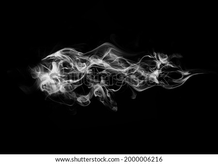 Transparent special effect stands out with fog or smok