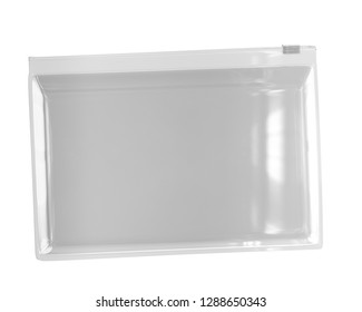 Transparent White Plastic Zip Lock Bag 3D