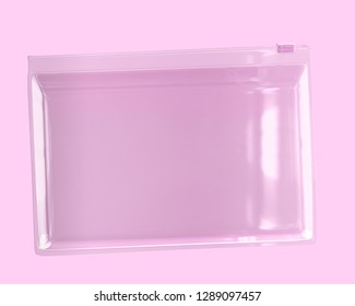 Transparent White Plastic Zip Lock Bag 3D