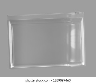 Transparent White Plastic Zip Lock Bag 3D