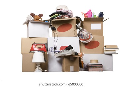 Packing Boxes With Clothing Images Stock Photos Vectors