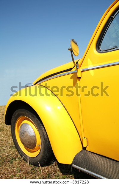 Transport, Fragment of the Old-time Yellow Car\
1960\'s, Retro