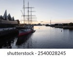 The Transport Museum by the river Clyde in Glasgow