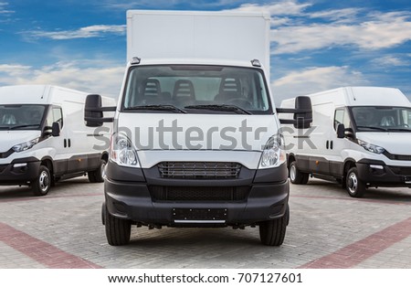 Transport truck and minivans cargo delivery