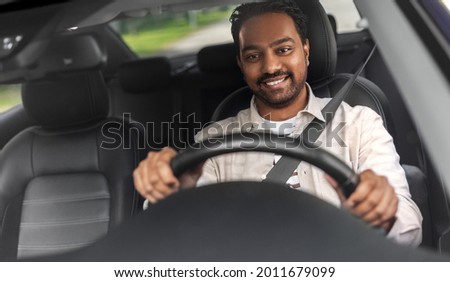 Similar – Image, Stock Photo man in driving car with arms out of the window