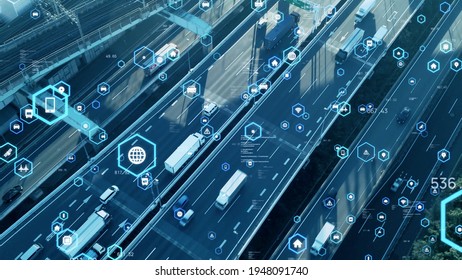 Transportation   technology concept  ITS (Intelligent Transport Systems)  Mobility as service  Telematics 