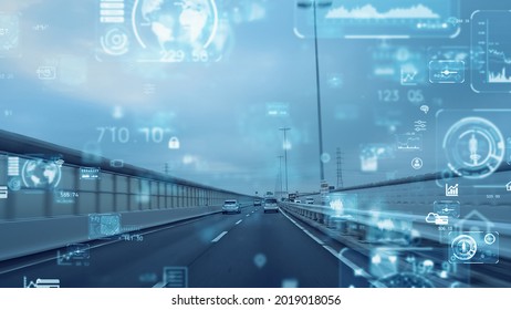 Transportation and technology concept. ITS (Intelligent Transport Systems). Mobility as a service.  - Shutterstock ID 2019018056